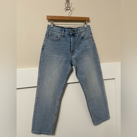 Lucky Brand Light Denim Relaxed Tapered Fit Wide Leg Jeans Size 26 - Picture 4 of 11